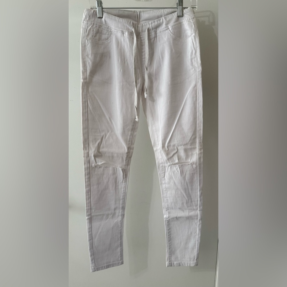 White Distressed Jeans